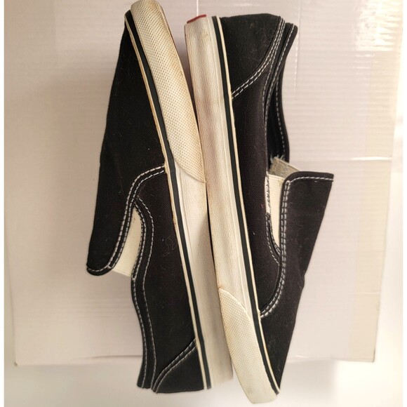 Vans Era Lo Pro Slip-on Shoes Women's Size 6 Men's 4.5 Black Fabric Canvas - Picture 4 of 10